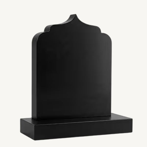 Mecca jet black headstone