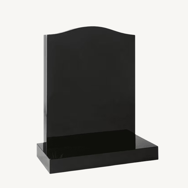 Black Ogee Headstone